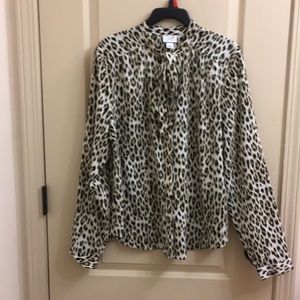 Animal print blouse